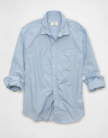 AE Standard Fit Poplin Button-Up Shirt