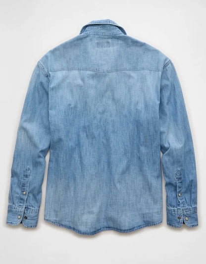 AE Relaxed Fit Western Denim Shirt