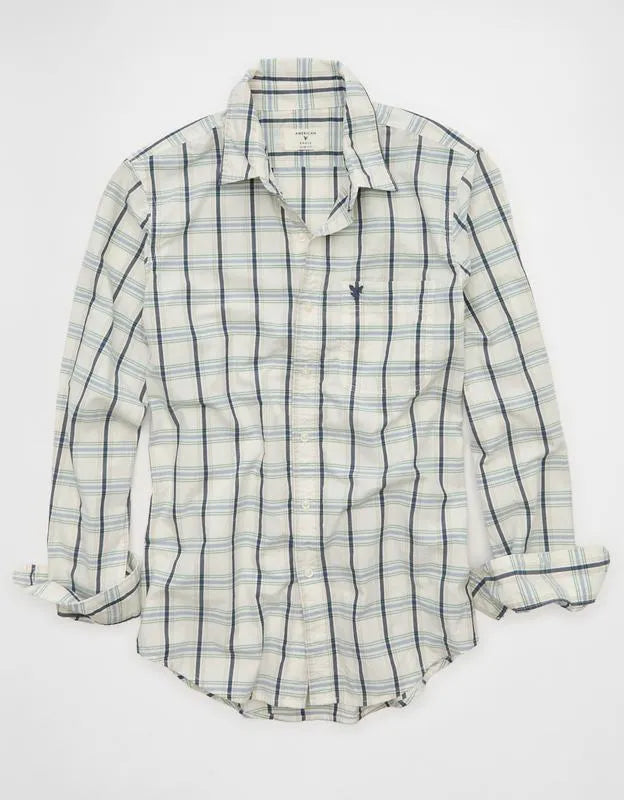 AE Slim Fit Poplin Button-Up Shirt