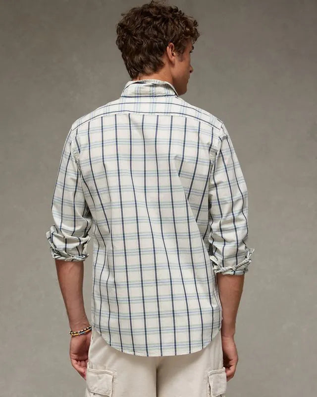 AE Slim Fit Poplin Button-Up Shirt