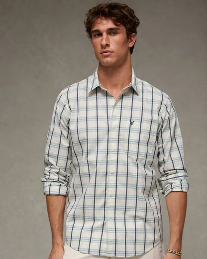 AE Slim Fit Poplin Button-Up Shirt