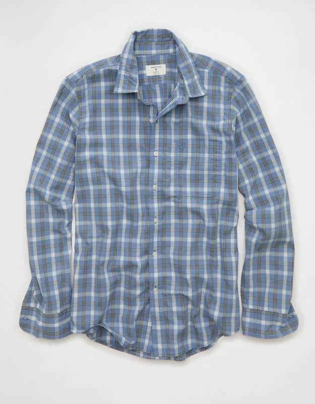 AE Slim Fit Poplin Button-Up Shirt