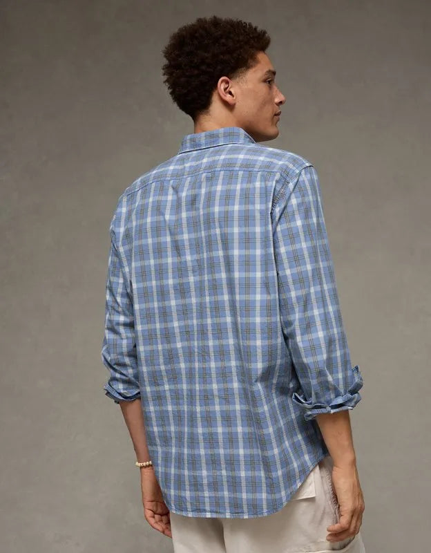 AE Slim Fit Poplin Button-Up Shirt