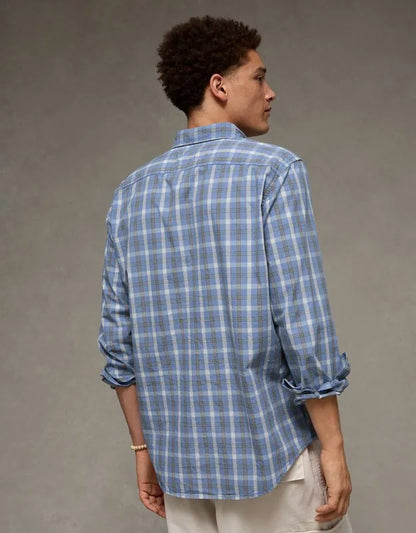 AE Slim Fit Poplin Button-Up Shirt