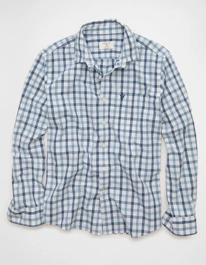 AE Standard Fit Poplin Button-Up Shirt