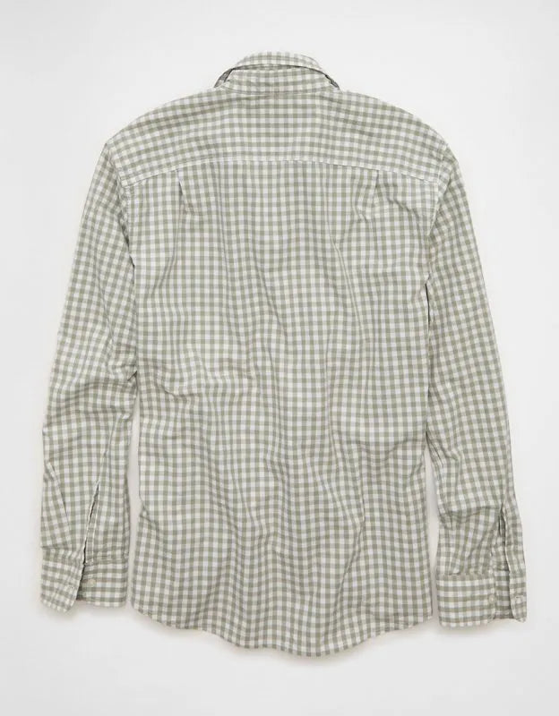 AE Standard Fit Poplin Button-Up Shirt