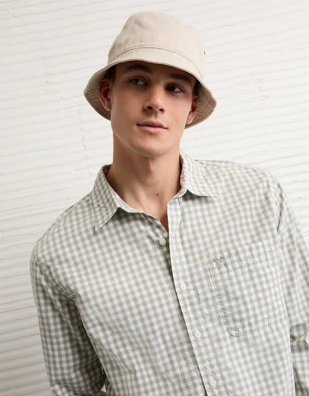 AE Standard Fit Poplin Button-Up Shirt