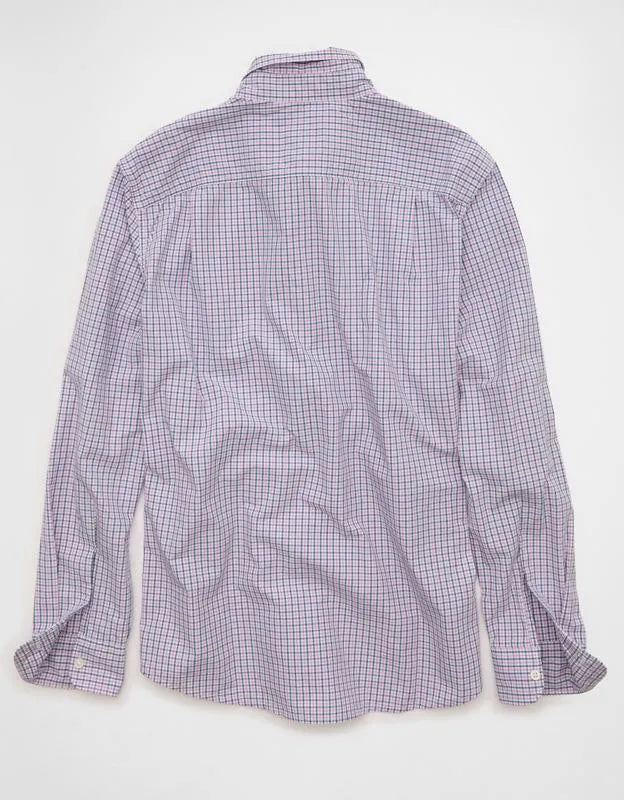 AE Standard Fit Poplin Button-Up Shirt