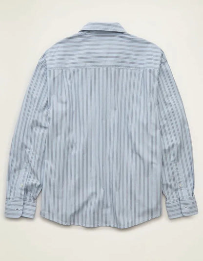 AE Relaxed Fit Poplin Button-Up Shirt