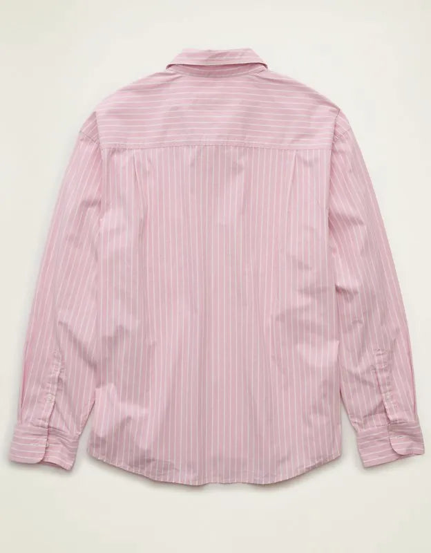 AE Relaxed Fit Poplin Button-Up Shirt