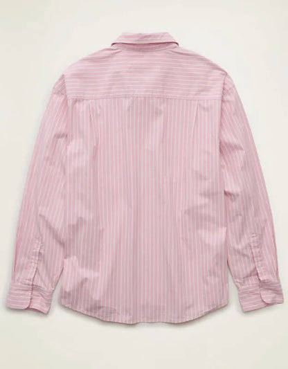 AE Relaxed Fit Poplin Button-Up Shirt