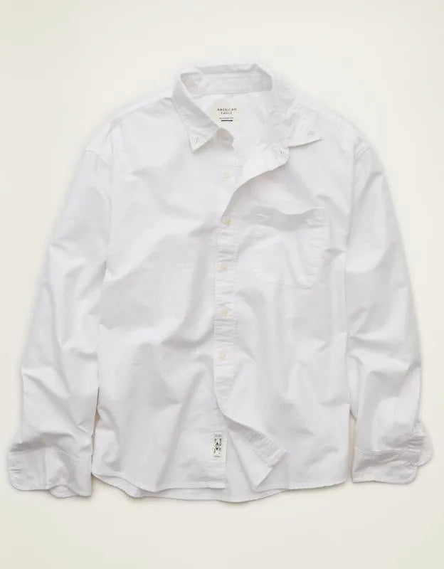 AE Relaxed Fit Oxford Button-Up Shirt