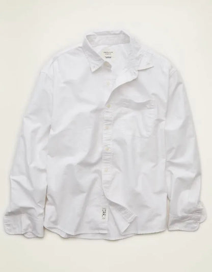 AE Relaxed Fit Oxford Button-Up Shirt