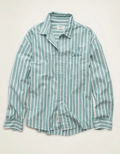 AE Relaxed Fit Oxford Button-Up Shirt