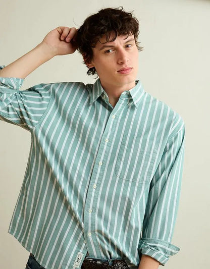 AE Relaxed Fit Oxford Button-Up Shirt