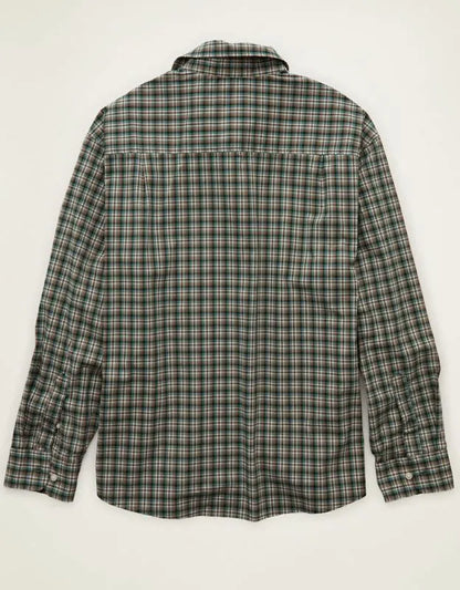 AE Relaxed Fit Poplin Button-Up Shirt
