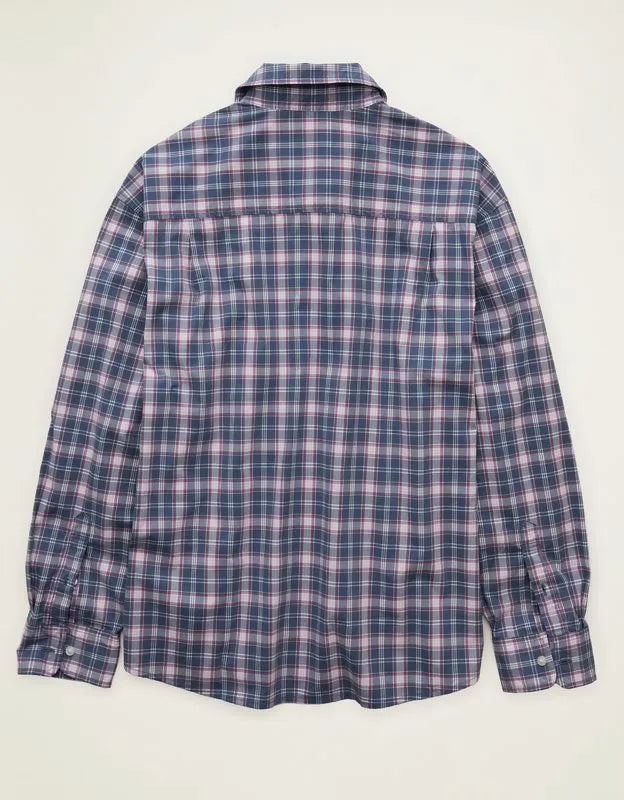 AE Relaxed Fit Poplin Button-Up Shirt
