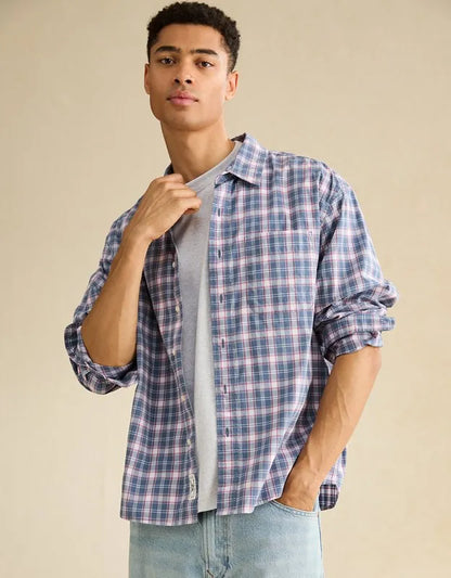 AE Relaxed Fit Poplin Button-Up Shirt
