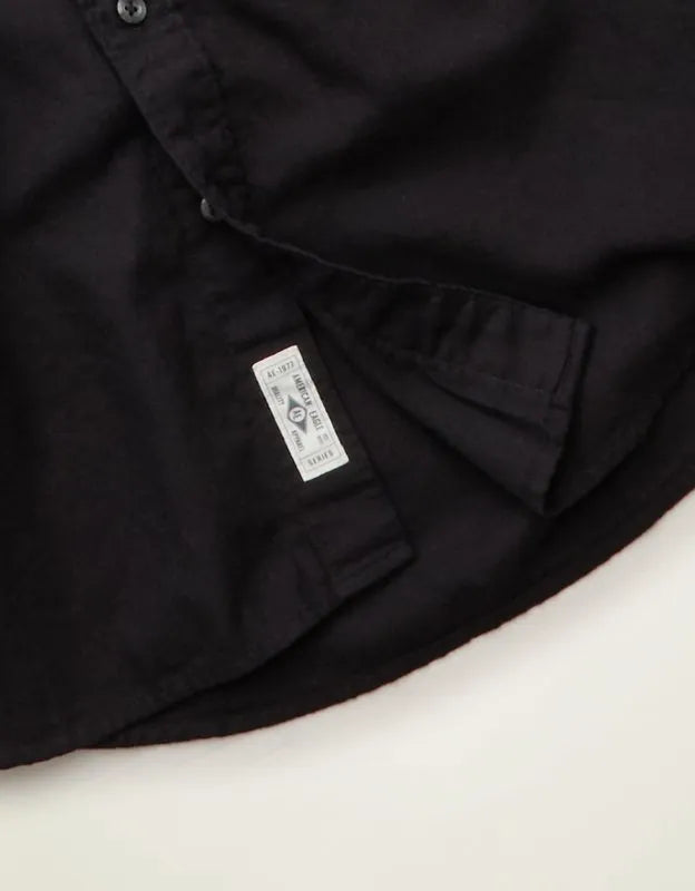 AE Standard Fit Twill Button-Up Shirt