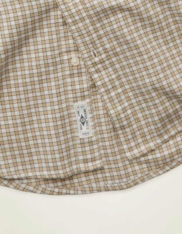 AE Standard Fit Twill Button-Up Shirt