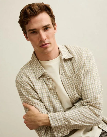 AE Standard Fit Twill Button-Up Shirt
