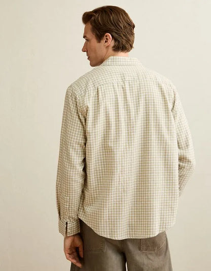 AE Standard Fit Twill Button-Up Shirt