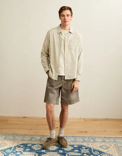 AE Standard Fit Twill Button-Up Shirt