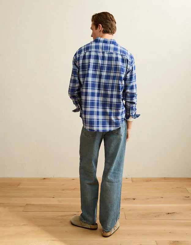 AE Standard Fit Twill Button-Up Shirt