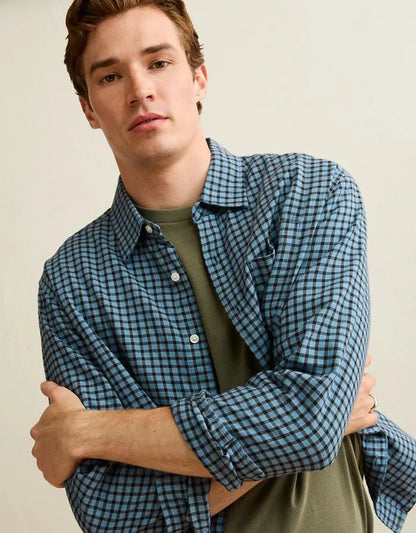 AE Standard Fit Twill Button-Up Shirt