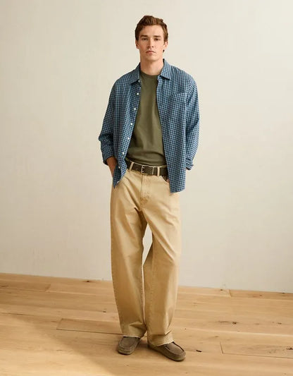 AE Standard Fit Twill Button-Up Shirt