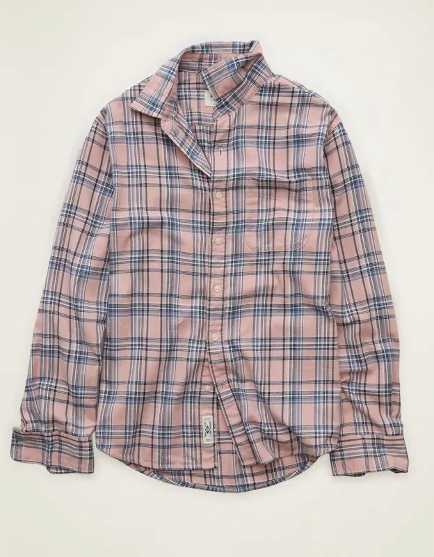 AE Standard Fit Twill Button-Up Shirt