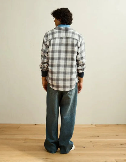 AE Standard Fit Gauze Button-Up Shirt