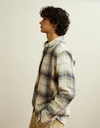 AE Standard Fit Gauze Button-Up Shirt