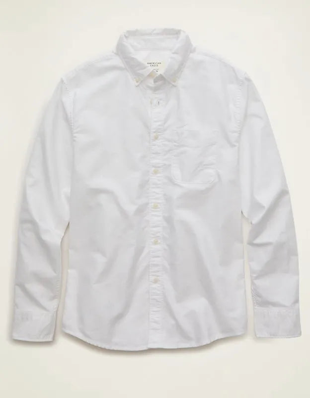 AE Standard Fit Oxford Button-Up Shirt
