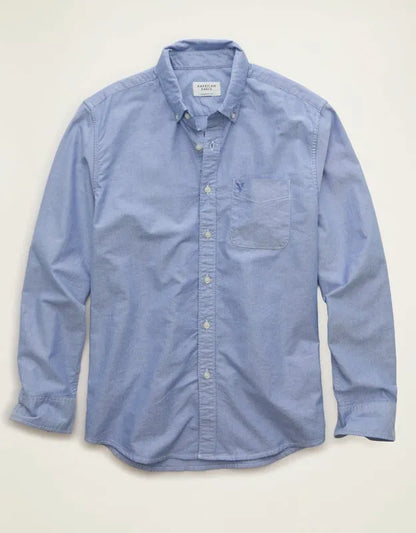AE Standard Fit Oxford Button-Up Shirt
