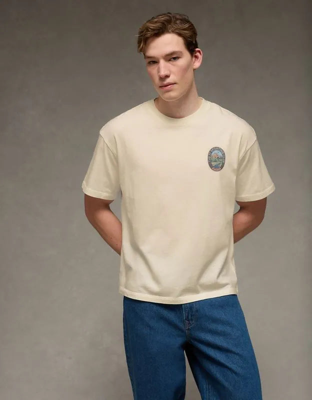 AE Boxy Fit Destination Graphic T-Shirt