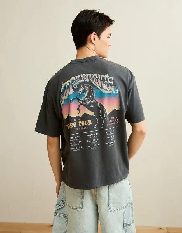 AE Boxy Fit Destination Graphic T-Shirt