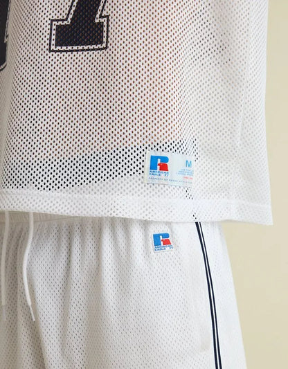 AE x Russell Athletic Graphic Mesh Jersey