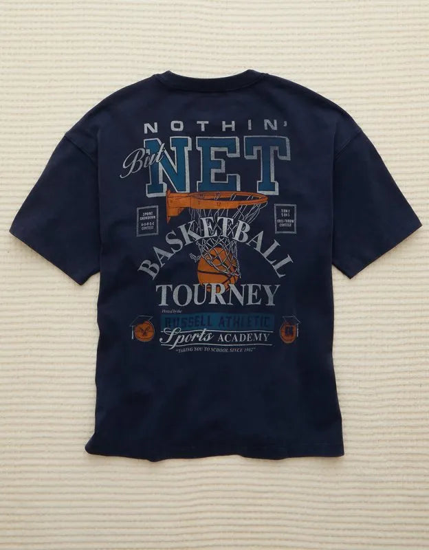 AE x Russell Athletic Heavyweight Basketball Graphic T-Shirt