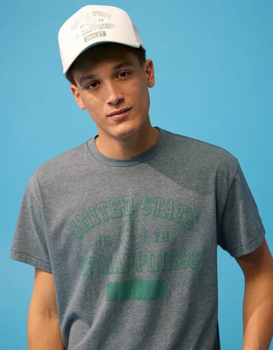 AE | Smiley® Shrunken Graphic T-Shirt