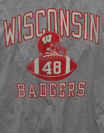 AE Boxy Fit Wisconsin Badgers Graphic T-Shirt