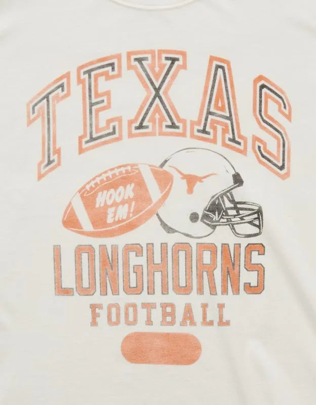 AE Boxy Fit Texas Longhorns Graphic T-Shirt