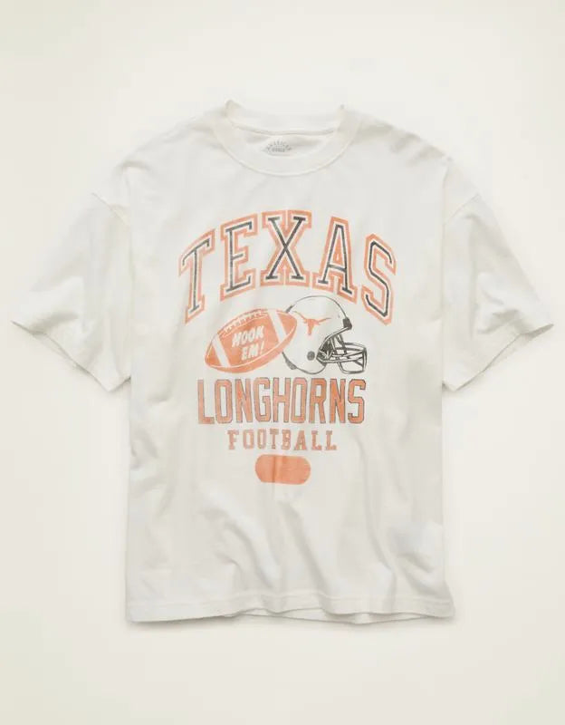 AE Boxy Fit Texas Longhorns Graphic T-Shirt