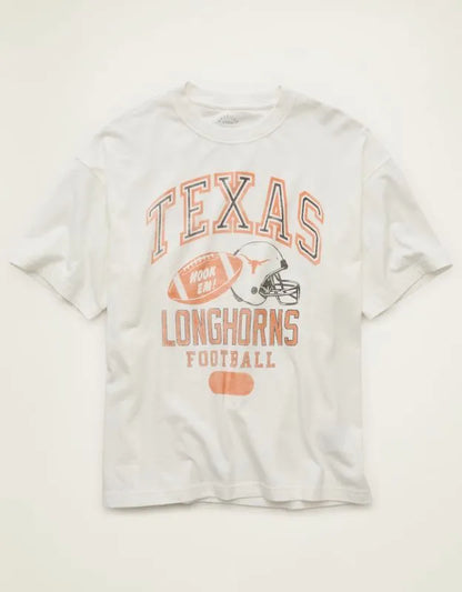 AE Boxy Fit Texas Longhorns Graphic T-Shirt