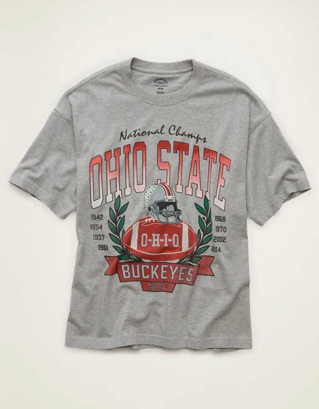 AE Boxy Fit Ohio State Buckeyes Graphic T-Shirt