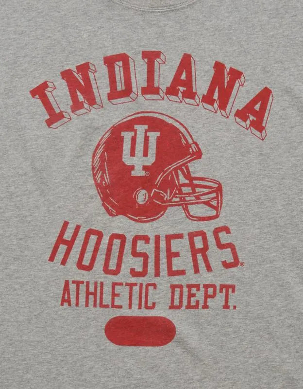 AE Boxy Fit Indiana Hoosiers Graphic T-Shirt