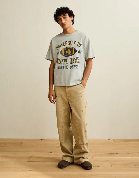 AE Boxy Fit Notre Dame Graphic T-Shirt