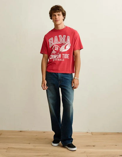 AE Boxy Fit Alabama Crimson Tide Graphic T-Shirt