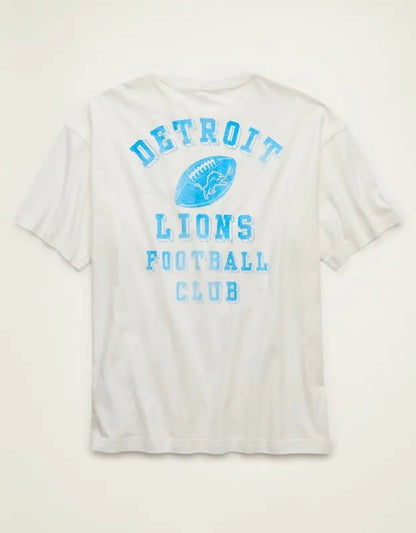 NFL Boxy Fit Detroit Lions Graphic T-Shirt
