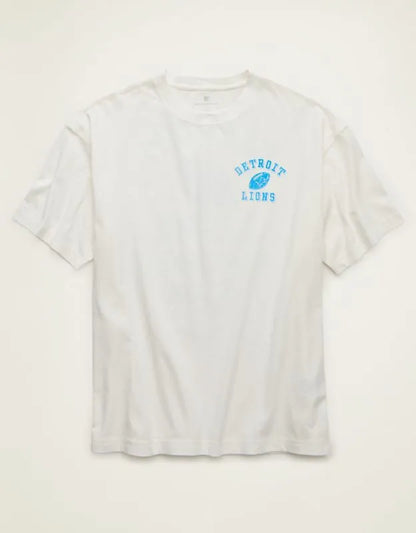 NFL Boxy Fit Detroit Lions Graphic T-Shirt